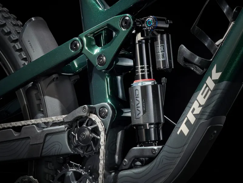 Trek Slash 9.8 GX AXS Gen 6 Full Suspension Mountain Bike 2024 in Daintree Green-5